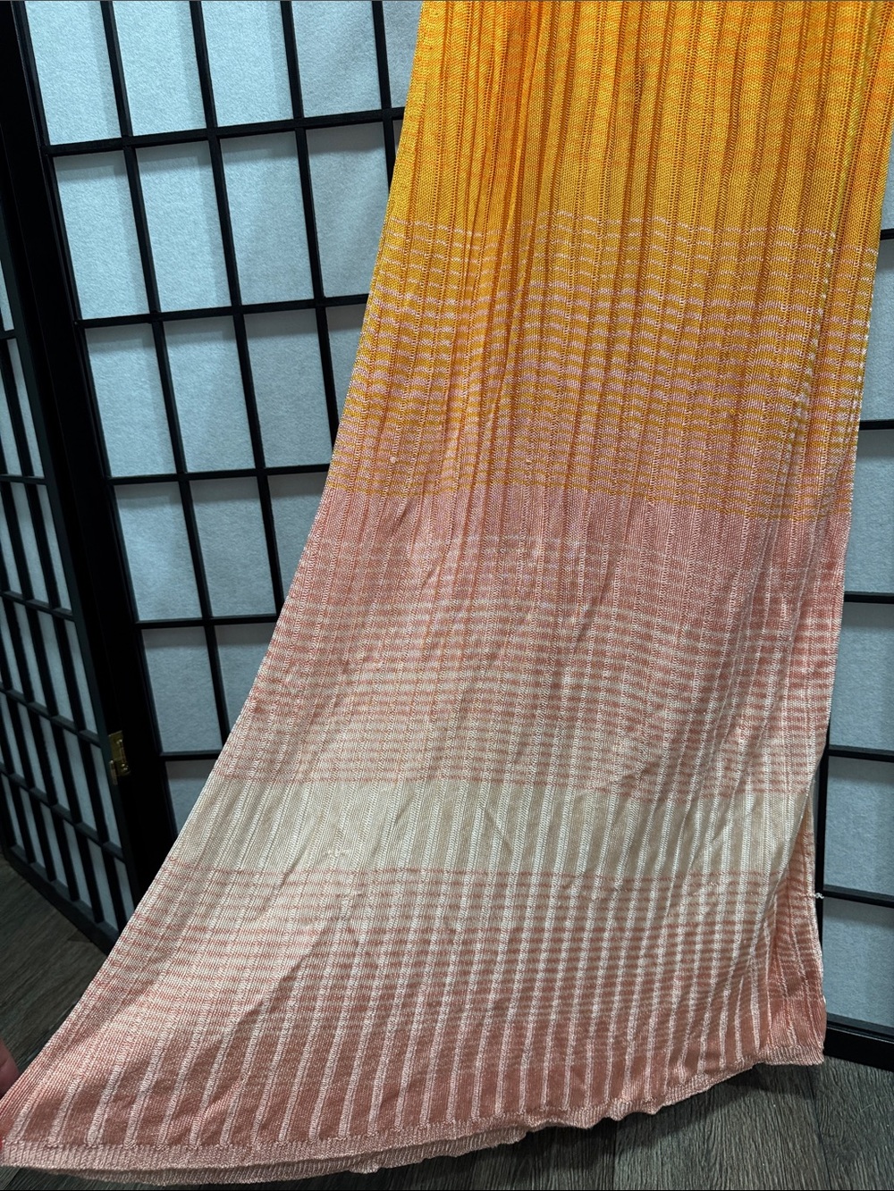 Maje Tie-Dye Knit Maxi Dress – Orange Ombre | Size 0 - Picture 11 of 17